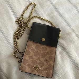 Authentic Coach cellphone and wallet small purse